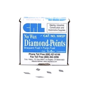 No. 2 Diamond Glazing Points 1/2″